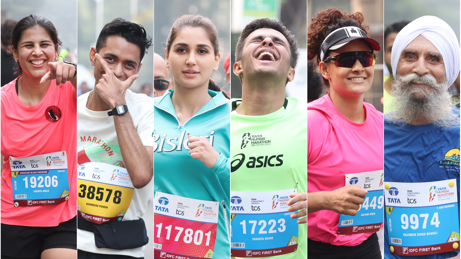 Elite Runners and a Runner runnig for a cause