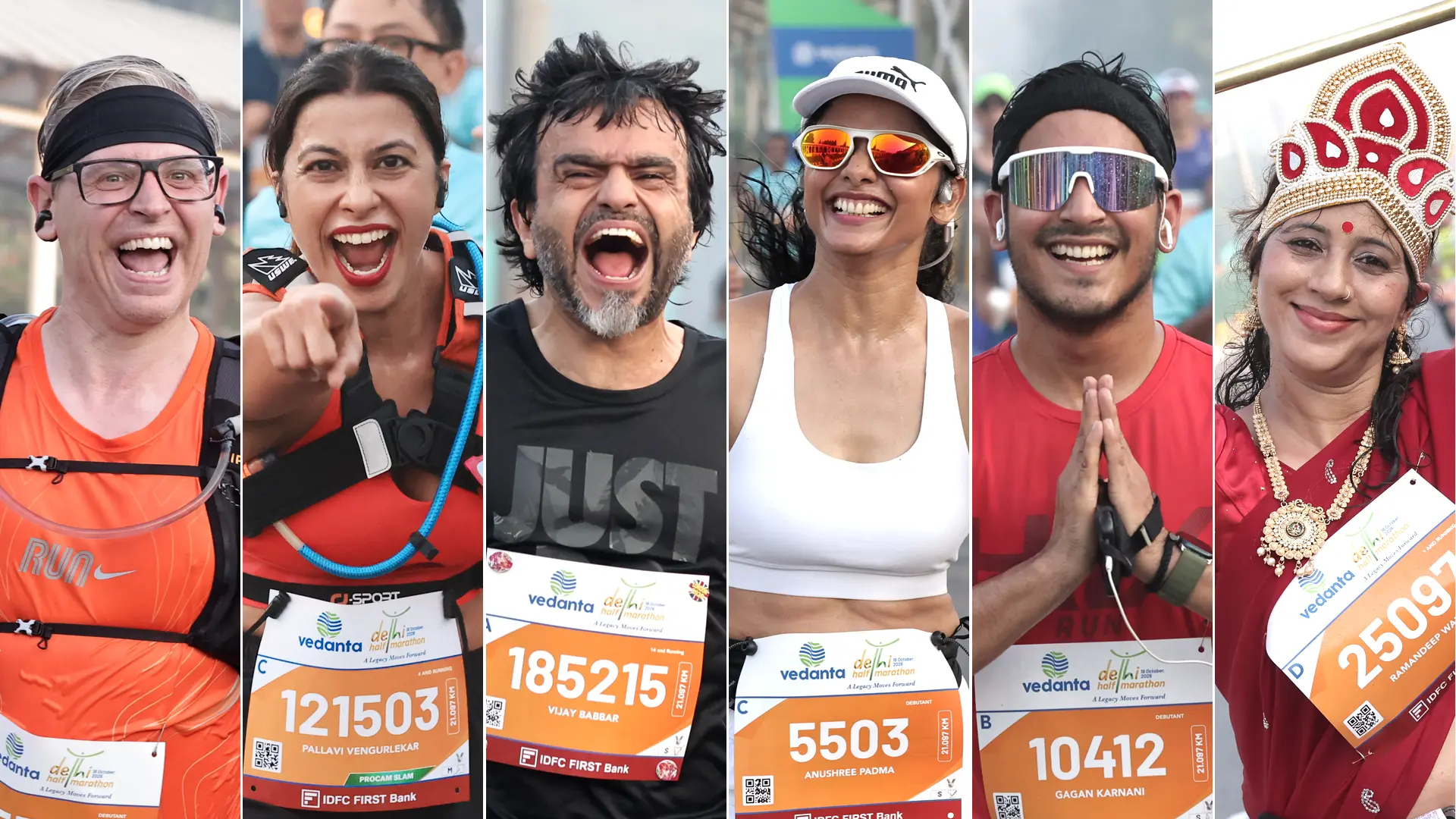 Elite Runners and a Runner runnig for a cause
